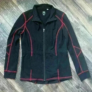 Acacia Black Zip Workout Casual  Jacket